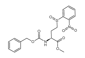 benzyl (S)-1-(methoxycarbonyl)-3-(2-nitrophenylsulfinyl)propylcarbamate Structure