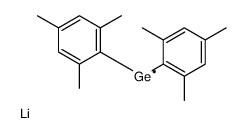 bis(2,4,6-trimethylphenyl)-λ3-germane,lithium Structure