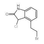 4-(2'-BROMOETHYL)-3-CHLORO-1,3-DIHYDRO-2H-INDOLE-2-ONE structure