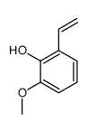 Phenol, 2-ethenyl-6-methoxy- (9CI) Structure