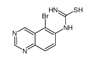 1-(5-Bromo-6-quinazolinyl)thioure Structure
