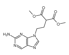 dimethyl 2-(2-(2-aminopurine-9-yl)ethyl)malonate结构式