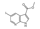5-碘-1H-吡咯并[2,3-b]吡啶-3-羧酸甲酯结构式