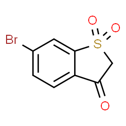6-bromobenzo[b]thiophen-3(2H)-one 1,1-dioxide Structure