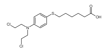 6-[[4-[N,N-bis(2-chloroethyl)amino]phenyl]thio]hexanoic acid Structure
