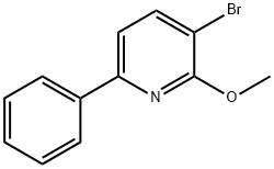 3-溴-2-甲氧基-6-苯基吡啶结构式