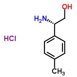 (S)-2-氨基-2-(对甲苯基)乙醇盐酸盐结构式