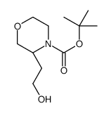 (R)-3-(2-羟乙基)吗啉-4-羧酸叔丁酯结构式