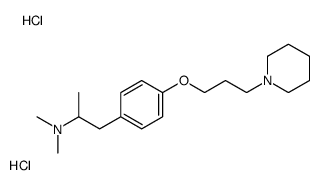 N,N-dimethyl-1-[4-(3-piperidin-1-ylpropoxy)phenyl]propan-2-amine,dihydrochloride Structure