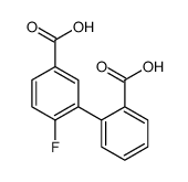 3-(2-carboxyphenyl)-4-fluorobenzoic acid结构式