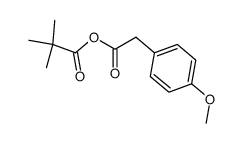 2-(4-methoxyphenyl)acetic pivalic anhydride Structure