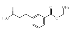 4-(3-CARBOETHOXYPHENYL)-2-METHYL-1-BUTENE结构式