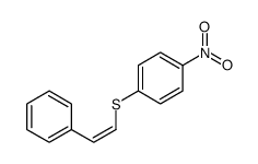 1-nitro-4-(2-phenylethenylsulfanyl)benzene结构式