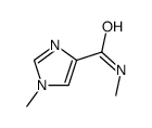 (9ci)-n,1-二甲基-1H-咪唑-4-羧酰胺结构式