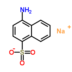 1-萘胺-4-磺酸钠结构式