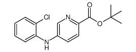 tert-butyl 5-[(2-chlorophenyl)amino]picolinate结构式