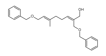 (2Z,6E)-8-Benzyloxy-2-benzyloxymethyl-6-methyl-2,6-octadien-1-ol Structure