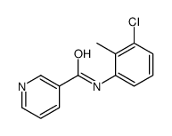 N-(3-chloro-2-methylphenyl)nicotinamide结构式