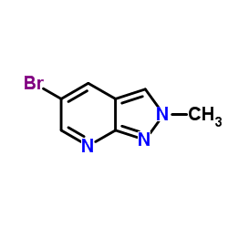 5-溴-2-甲基-2H-吡唑并[3,4-b]吡啶结构式