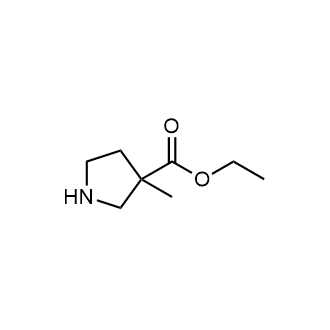 3-甲基吡咯烷-3-羧酸乙酯结构式