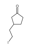 3-(2-Iodoethyl)cyclopentan-1-one Structure