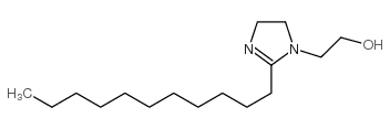 4,5-dihydro-2-undecyl-1H-imidazole-1-ethanol structure