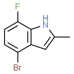 4-溴-7-氟-2-甲基-1H-吲哚结构式