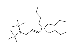 (E)-1-tributylstannyl-3-{bis(trimethylsilyl)amino}prop-1-ene结构式