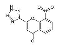 8-nitro-2-(2H-tetrazol-5-yl)chromen-4-one结构式