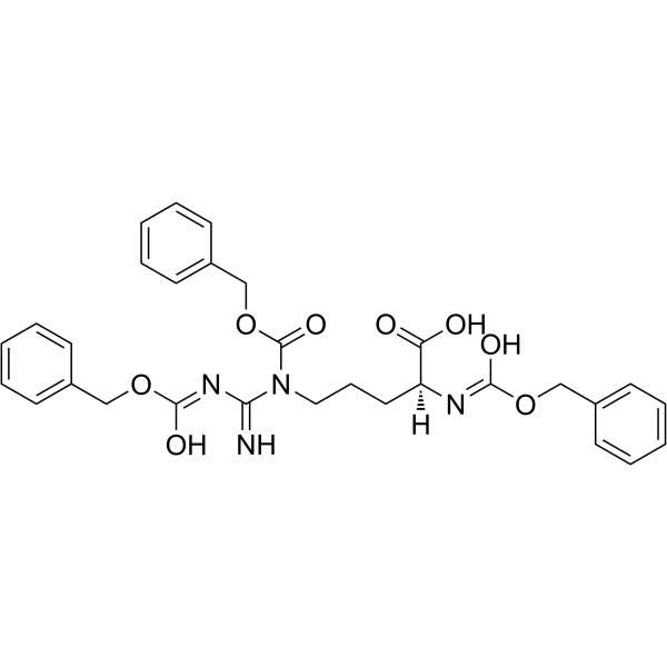 NαNδNω-TRI-CBZ-L-精氨酸结构式
