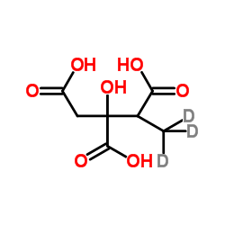 2-methyl-d3-citric acid Structure