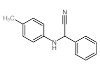 Benzeneacetonitrile, a-[(4-methylphenyl)amino]- Structure