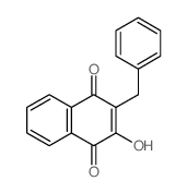 1,4-Naphthalenedione,2-hydroxy-3-(phenylmethyl)- Structure