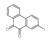 9,10-Phenanthrenedione,2-iodo-结构式