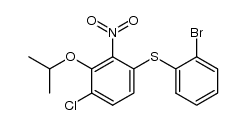 2'-Brom-4-chlor-2-nitro-3-isopropyloxy-diphenylsulfid Structure