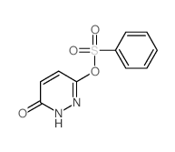 3(2H)-Pyridazinone,6-[(phenylsulfonyl)oxy]-结构式