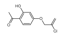 1-(4-((2-chloroallyl)oxy)-2-hydroxyphenyl)ethanone结构式
