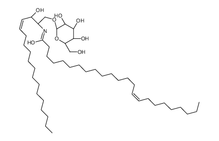 D-半乳糖基-ß-1,1'N-神经酰基-D-赤型鞘氨醇结构式