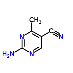 2-Amino-4-methyl-5-pyrimidinecarbonitrile structure