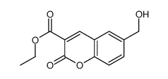 ethyl 6-(hydroxymethyl)-2-oxochromene-3-carboxylate结构式