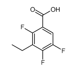 3-ethyl-2,4,5-trifluorobenzoic acid Structure