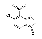 4-Nitro-5-chlorobenzofuroxane结构式