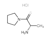 (S)-2-氨基-1-(吡咯烷-1-基)丙-1-硫酮盐酸盐结构式