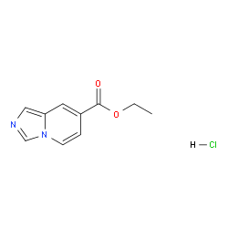 乙基咪唑并[1,5-a]吡啶-7-羧酸乙酯盐酸盐结构式