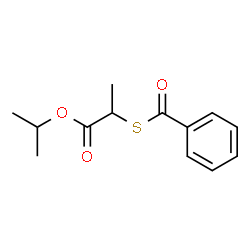 2-(Benzoylthio)propionic acid isopropyl ester结构式