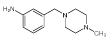 3-[(4-甲基-1-哌嗪基)甲基]苯胺结构式