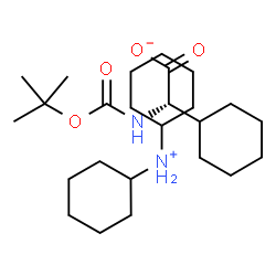 Boc-L-环己基甘氨酸二环己胺盐结构式