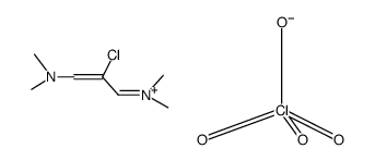 [2-chloro-3-dimethylamino-2-propenylidene]dimethylammonium perchlorate Structure