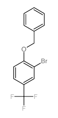 1-(苄氧基)-2-溴-4-(三氟甲基)苯结构式