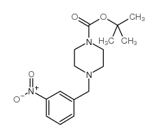 1-Boc-4-(3-硝基苄基)哌嗪结构式